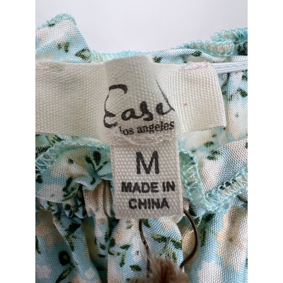 NWT Easel Los Angeles Floral Tiered Midi Dress Smocked Ruffle M cottagecore boho - Picture 3 of 9